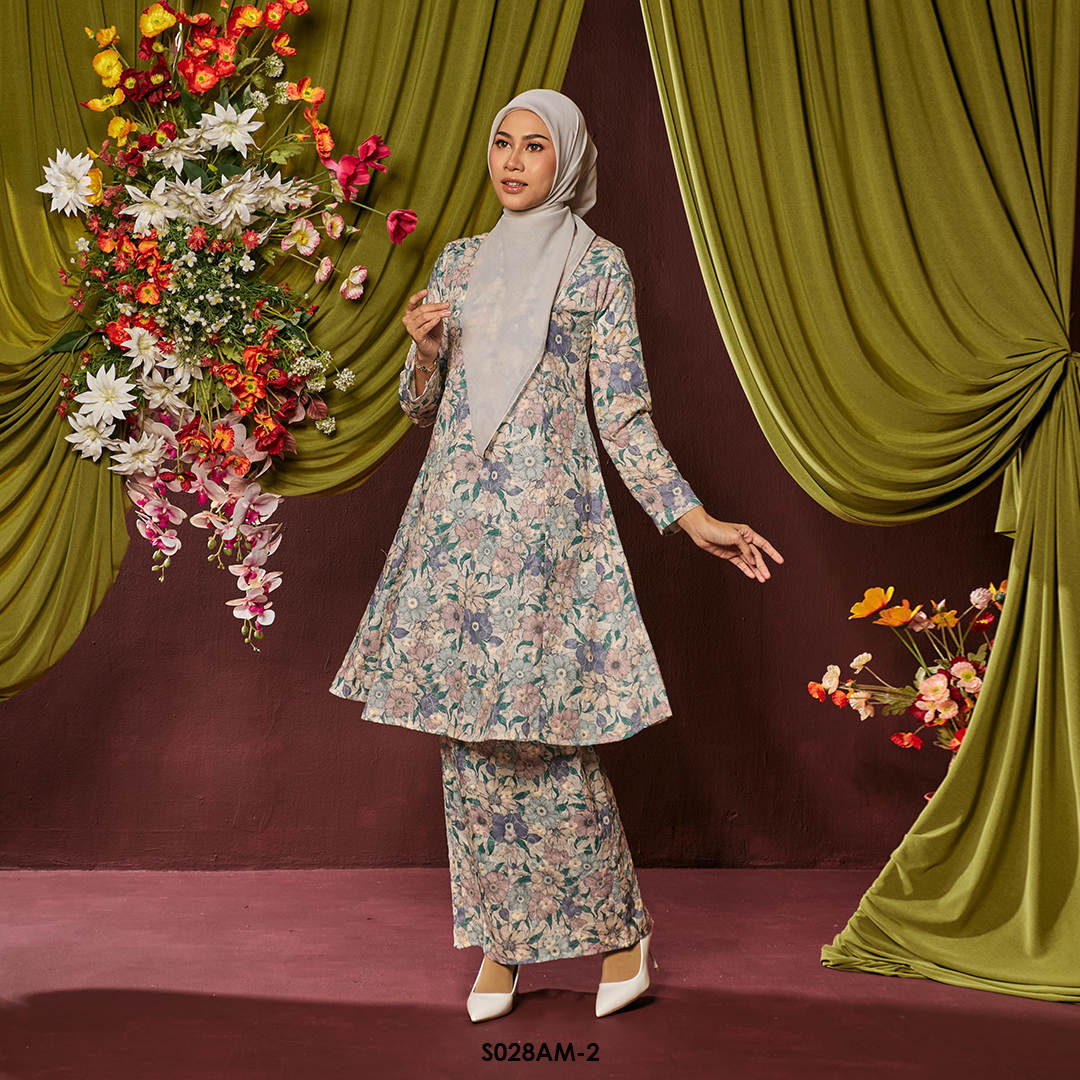 Ameera Kurung in Soft Violet (S028AM-2) - Image 2