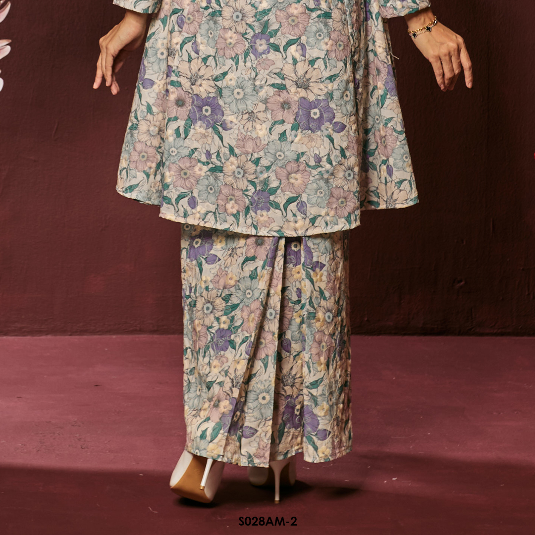 Ameera Kurung in Soft Violet (S028AM-2) - Image 4