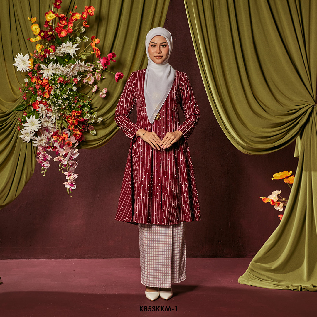 Kebarung Kalthom in Dark Maroon (K853KKM-1)