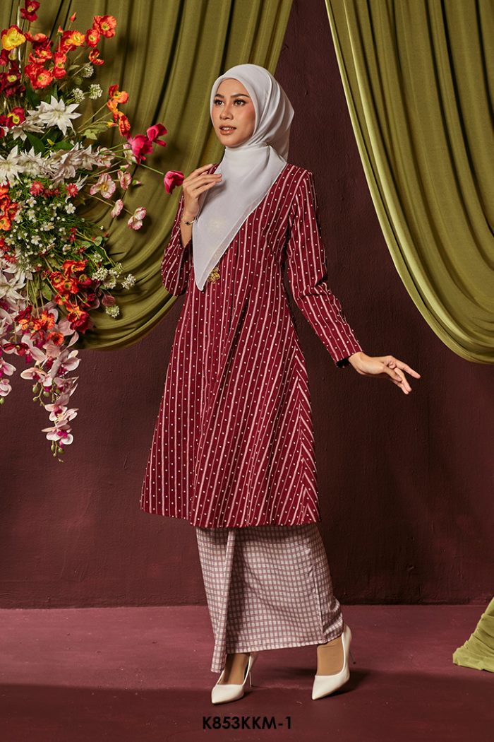 Kebarung Kalthom in Dark Maroon (K853KKM-1)
