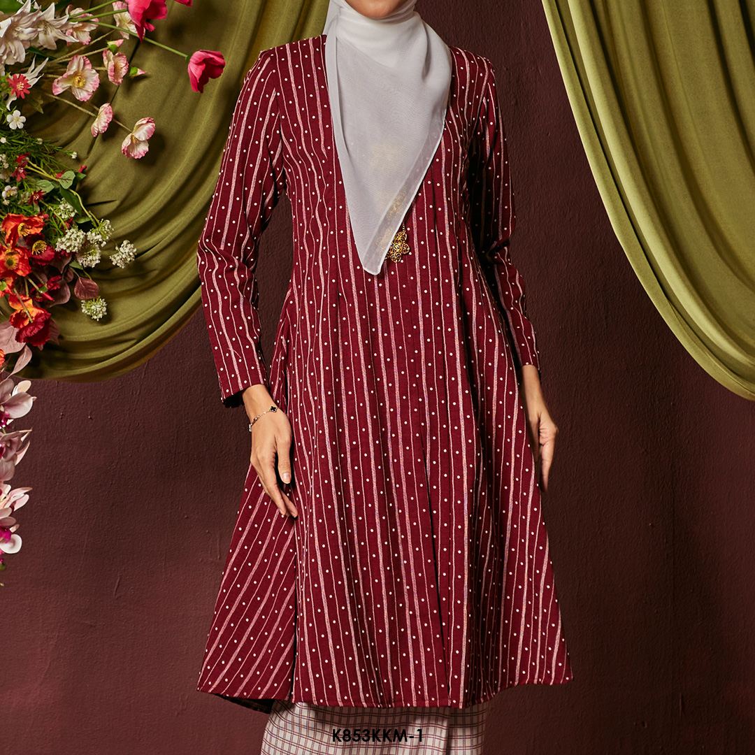 Kebarung Kalthom in Dark Maroon (K853KKM-1) - Image 3