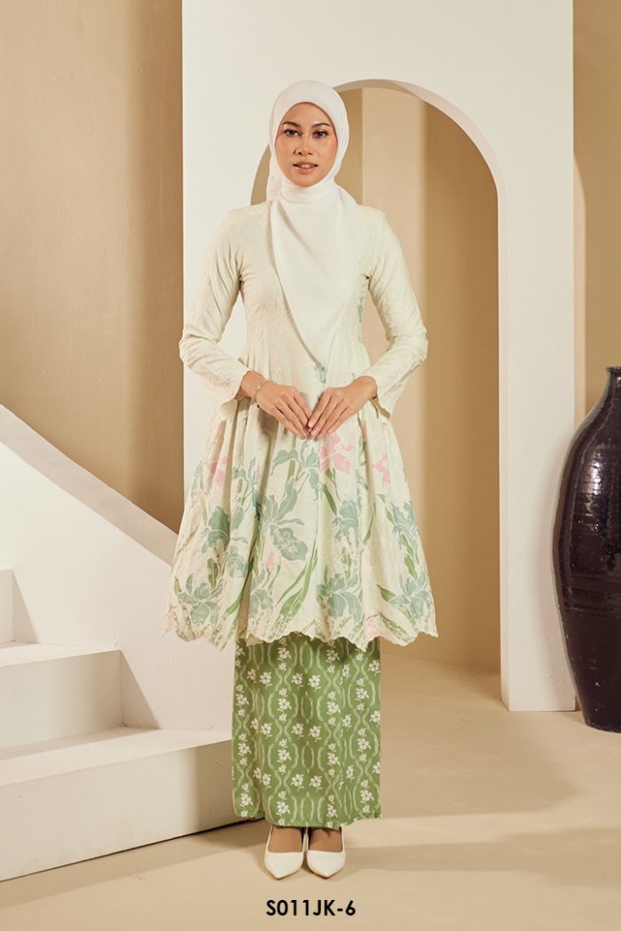 Juliana Kurung in Apple Green (S011JK-6)
