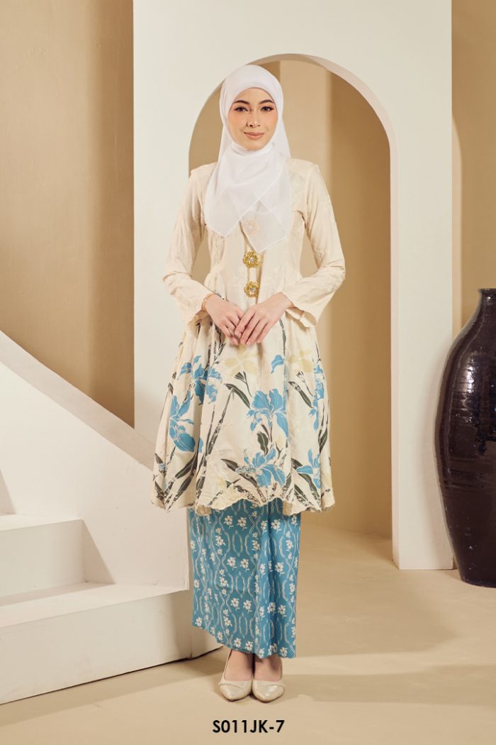 Juliana Kurung in Blue (S011JK-7)