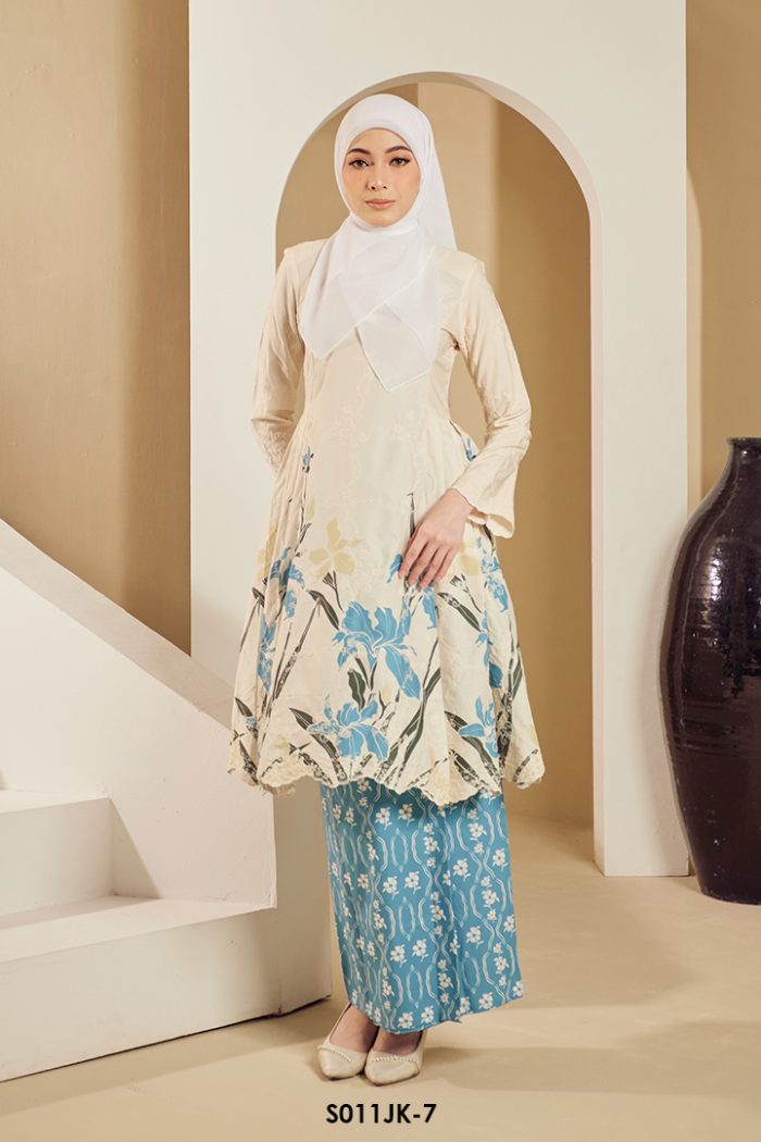 Juliana Kurung in Blue (S011JK-7)