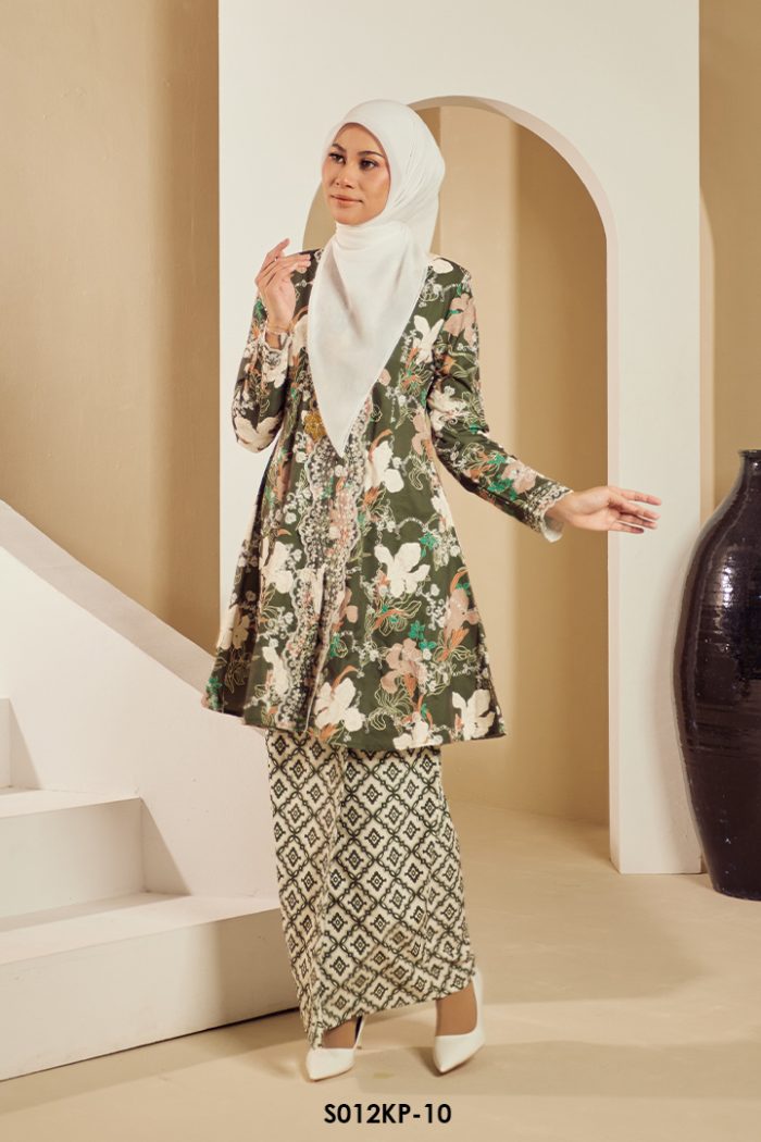Kebarung Kalthom Petite in Army Green (S012KP-10)
