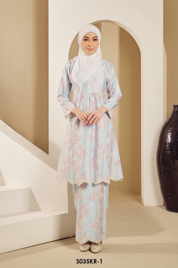 Riau Kurung in Blue (S035KR-1)