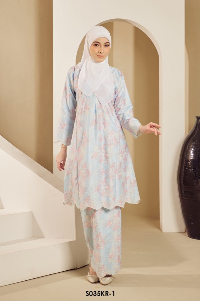 Riau Kurung in Blue (S035KR-1)