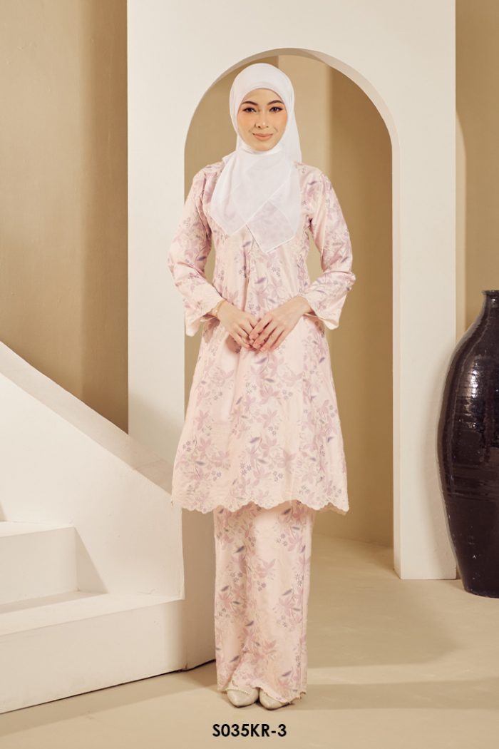 Riau Kurung in Classic Rose Pink (S035KR-3)