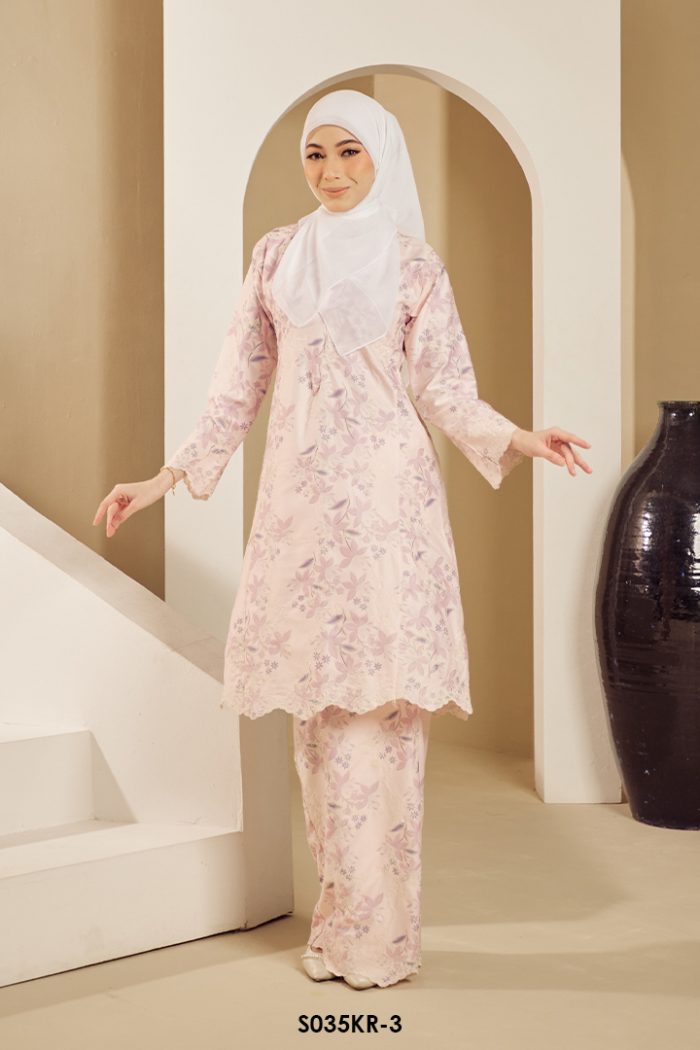 Riau Kurung in Classic Rose Pink (S035KR-3)