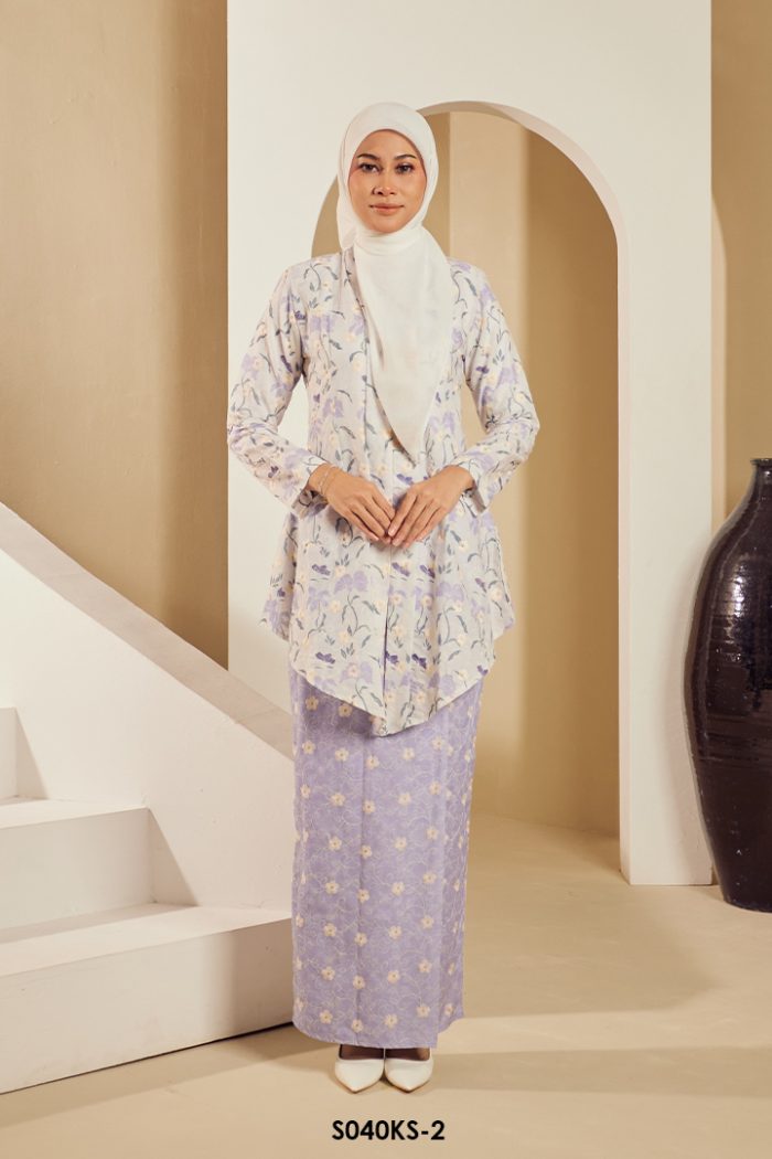 Kebaya Saloma in Lavender (S040KS-2)