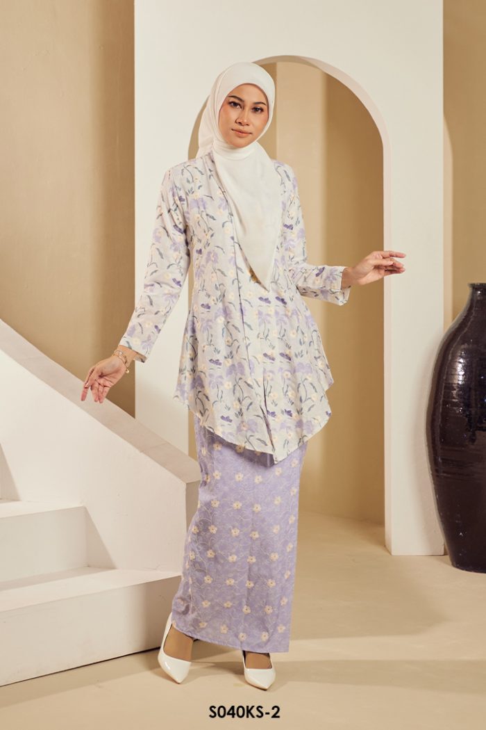 Kebaya Saloma in Lavender (S040KS-2)