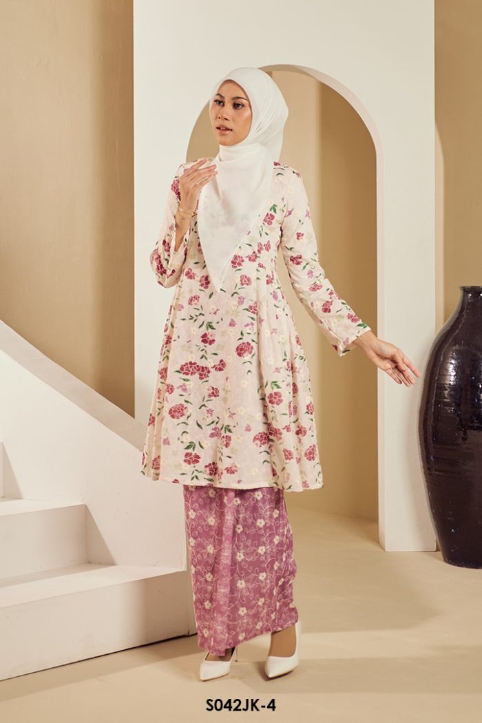 Juliana Kurung in Violet Red (S042JK-4)