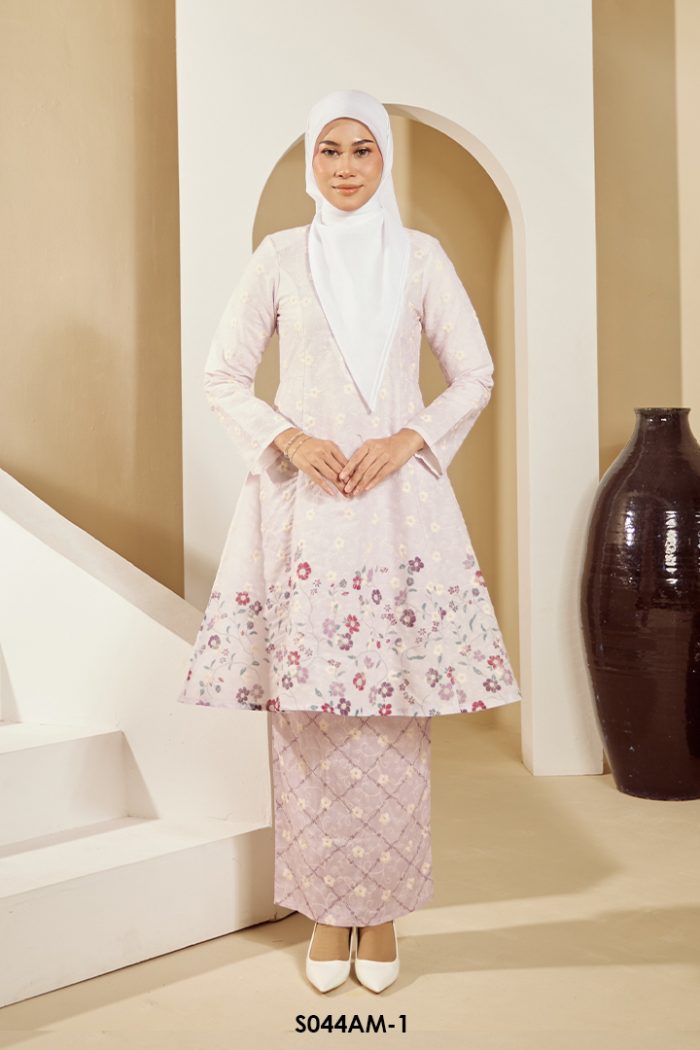 Ameera Kurung in Lilac (S044AM-1)