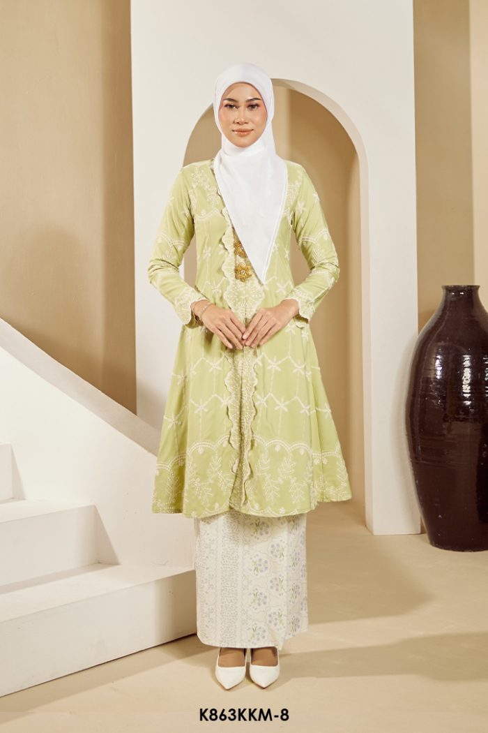 Kebarung Kalthom in Pastel Lime (K863KKM-8)