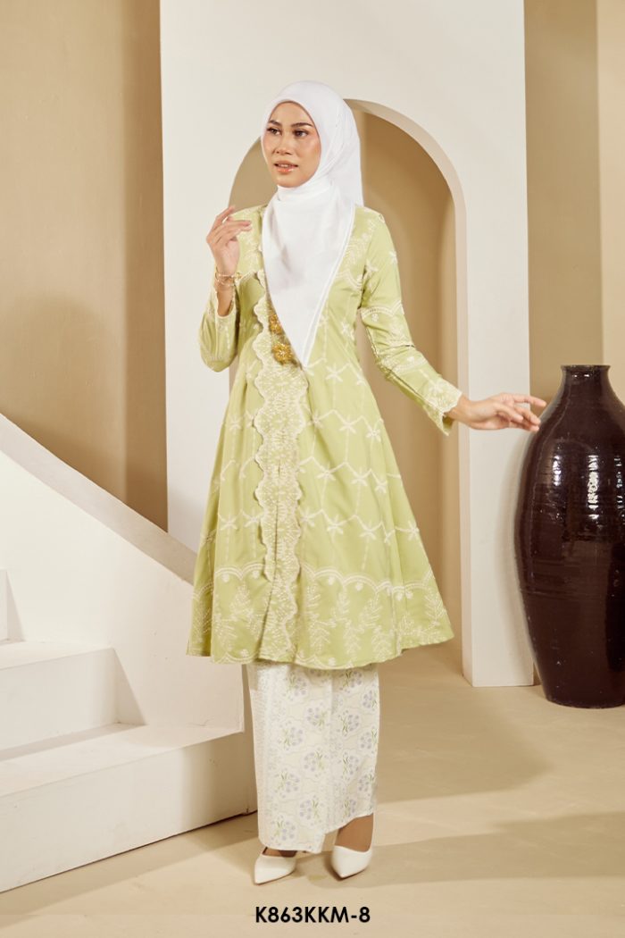 Kebarung Kalthom in Pastel Lime (K863KKM-8)
