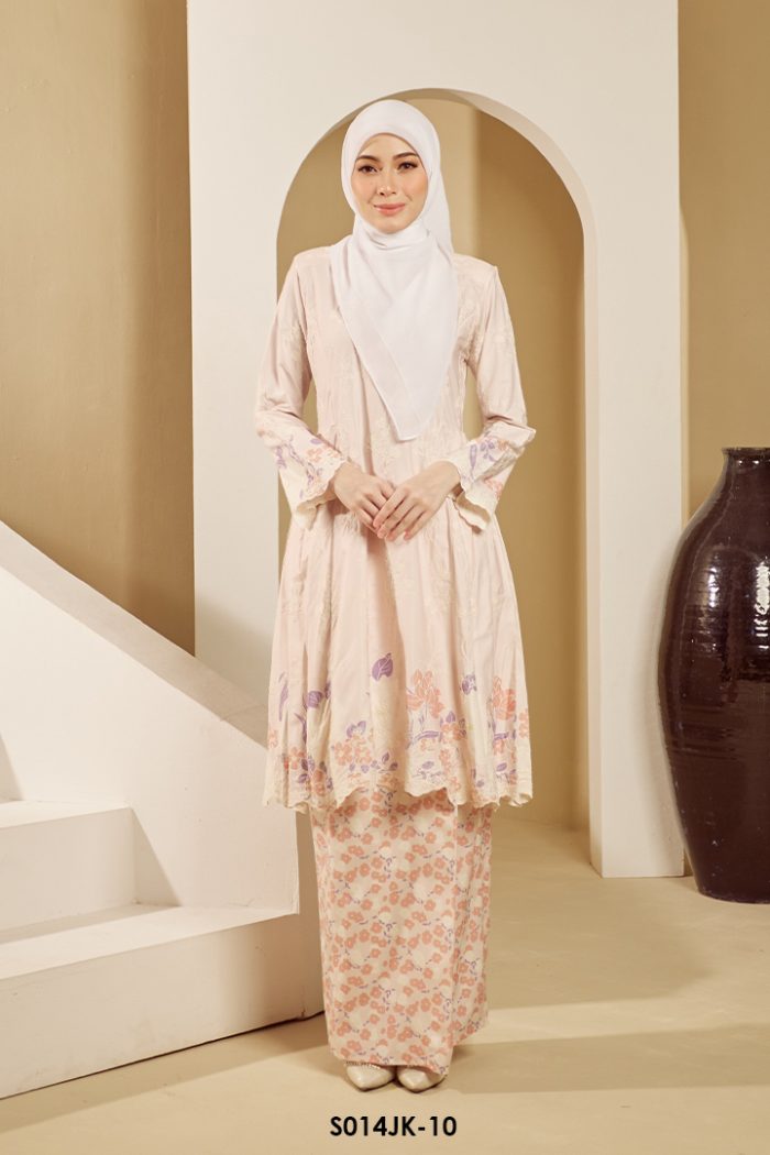 Juliana Kurung in Salmon Pink (S014JK-10)