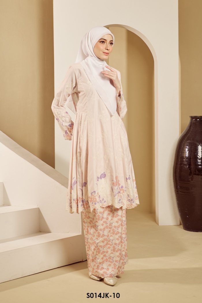 Juliana Kurung in Salmon Pink (S014JK-10)