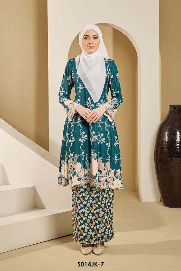 Juliana Kurung in Teal (S014JK-7)