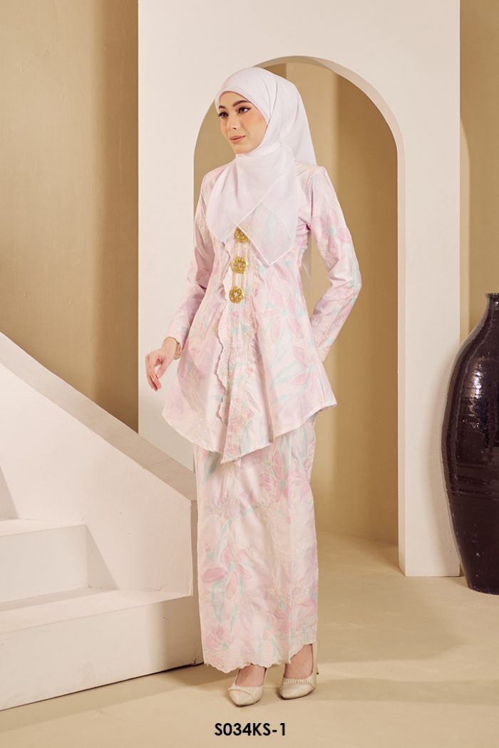 Kebaya Saloma in Light Lilac (S034KS-1)