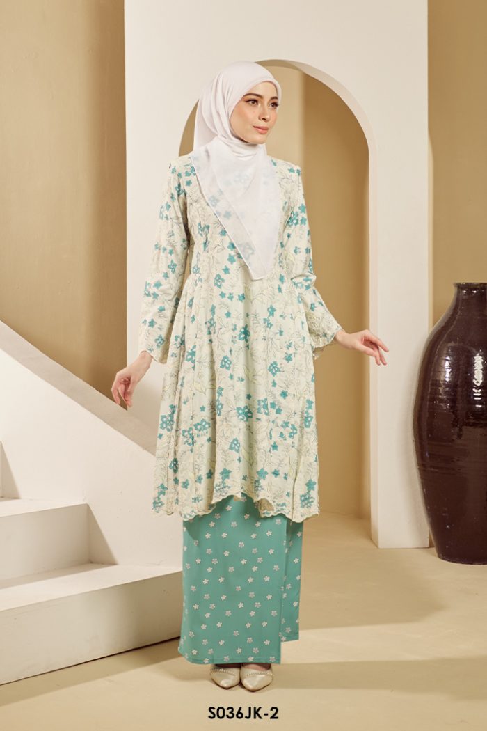 Juliana Kurung in Light Teal (S036JK-2)