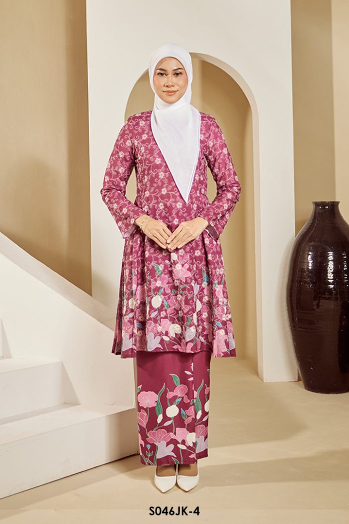 Juliana Kurung in Plum (S046JK-4)