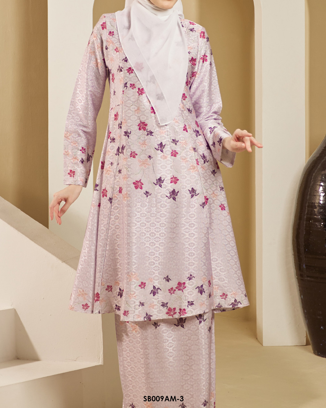 Ameera Kurung in Lilac (SB009AM-3) - Image 3